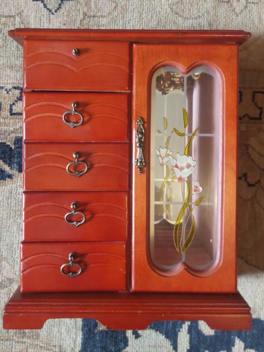 Vintage Wooden Jewlery Box